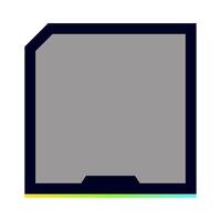 A square with a rainbow colored border vector