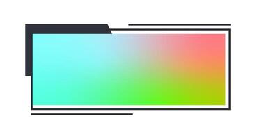 A colorful image of a computer screen with a white background vector