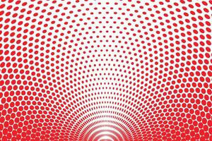 simple abstract red color creative geometric dot halftone wavy round pattern red dot pattern background vector