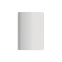 Textured Gray Closed Notebook with Subtle Pattern vector