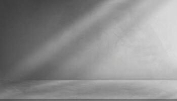 Background Wall Grey Cement with 3d floor,Empty studio room concrete texture with white ight,shadow on podium display for product presentation, Vecor minimalist Background Backdrop for cosmetic banner vector