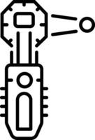 A line style icon of cutting tool vector