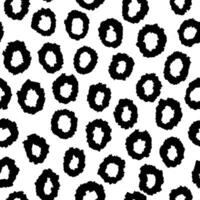 Aesthet Contemporary printable seamless pattern with abstract line, dot, shape brush stroke in black and white colors. Boho background in minimalist style Illustration for wallpaper fabric vector