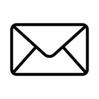 Outline mail symbol. Email icon. Envelope. Editable stroke vector