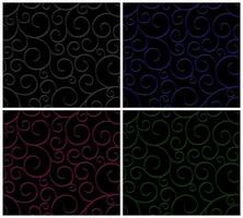 Dark backgrounds with pattern. vector