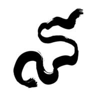 Elegant Hand Drawn Brush Grunge Wave Stroke Texture vector
