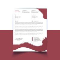 Creative a4 size print ready letterhead design template vector