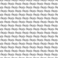Small skein with thread remnants. Doodle style. Seamless pattern. vector