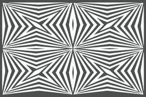 Black and White Geometric Pattern Optical Illusion Background vector
