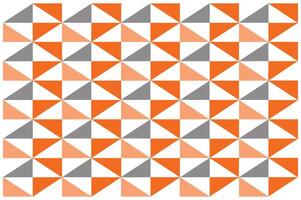Seamless Geometric Pattern with Triangles and Squares in Orange and White vector