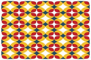 Decorative Geometric Moroccan Tile Design in a Bold Palette vector