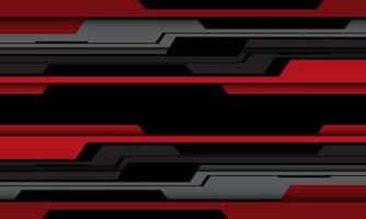 Abstract red grey cyber futuristic technology style geometric design modern background vector
