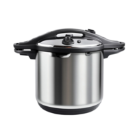 Modern Black and Gold Pressure Cooker for Efficient Cooking png