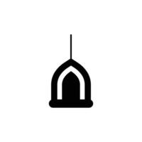 Islamic Eid lanterns silhouette vector