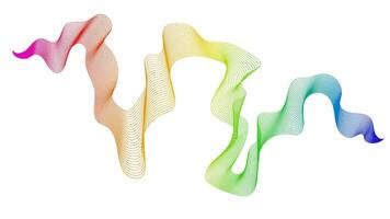 Abstract backdrop with colorful wave lines on white background. Modern technology background, wave design. illustration vector