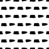 Seamless pattern with dark hand drawn scribble smear on white. Abstract grunge texture vector