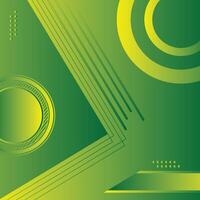 Abstract green color gradient background futuristic minimalist dynamic design vector