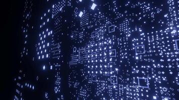 Motion graphic 4K technology background. Technological and connection motion background. video
