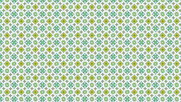 A pattern featuring geometric shapes in green and yellow colors, forming symmetrical repetitive designs on a white background, suitable for wallpapers, textiles, or digital backgrounds vector