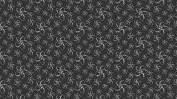 Black Pattern With Elegant White Floral Motifs for Design Projects vector