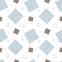 Seamless geometric abstract pattern with square on white background vector