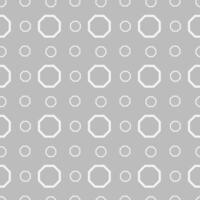 Seamless geometric pattern with polygons on gray background vector