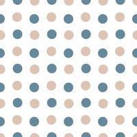 Seamless polka dot pattern on a white background vector