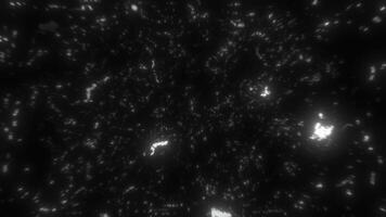 An Abstract Black and White Texture Featuring Dynamic Light Spots Throughout the Design. Motion video