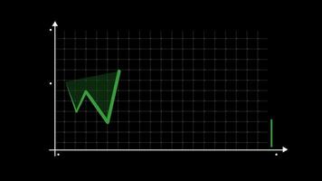 2d Animation infographic graph analysis chart diagram strategy, bar chart concept data corporation with alpha channel video