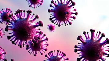 Stunning high-resolution 3D render of a virus perfect for medical websites blogs or educational materials. video