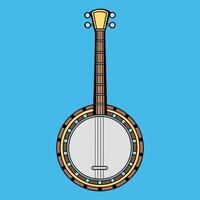 Strumming Vibes Unique Banjo Clipart Collection vector