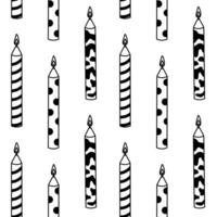 Colorful candle patterns create festive background for celebrations and events vector