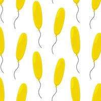 Bright yellow balloons create a fun atmosphere for celebrations and events vector