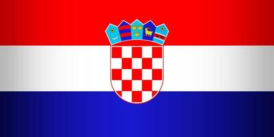 National Flag of the Republic of Croatia vector
