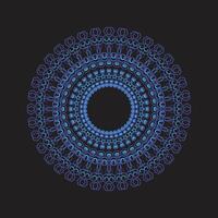 Mandala ornament in a circle Decorative design Coloring vector