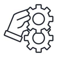 support icons isolated on White Background. Flat style design vector