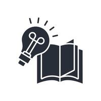 knowledge icons isolated on White Background. Flat style vector