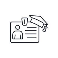 Intern icons isolated on White Background. Flat style design vector