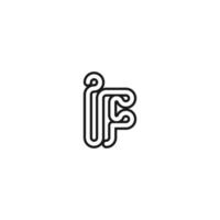 IF FI Artistic Lettermark Logo for Standout Branding vector