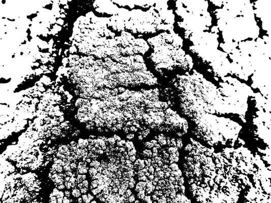 Distressed illustration featuring natural wear pattern