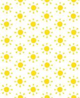Seamless pattern of hand drawn doodle sketch sun isolated on white background vector