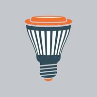 simple light bulb icon for lighting on white background vector