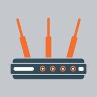 network router icon on white background vector