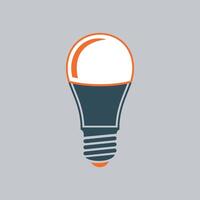 light bulb icon for lighting on white background vector