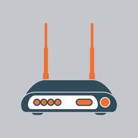 internet mobile router icon on white background vector