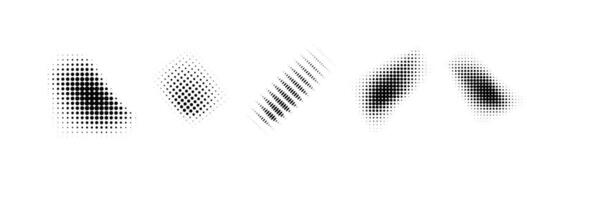 Dotted halftone waves. Abstract shapes, wave effect dotted gradient. Halftone graphic dots waves. Wave dotted halftone. vector
