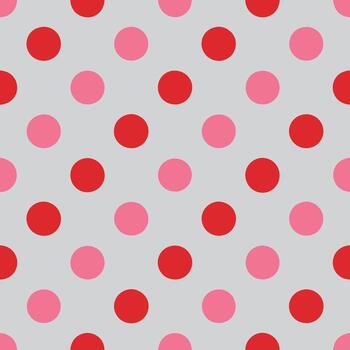 Charming Pink and Red abstract Dots Pattern for Backgrounds and Textiles. vector