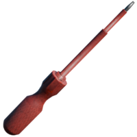 A red screwdriver with a handle on it png