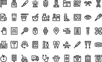 Medical services icons High-Quality Icons Collection with Editable Stroke. Ideal for Professional and Creative Projects vector
