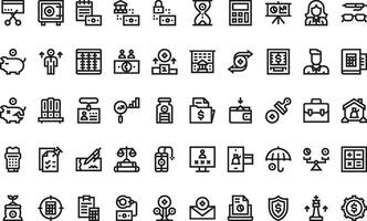 Accounting icons High-Quality Icons Collection with Editable Stroke. Ideal for Professional and Creative Projects vector